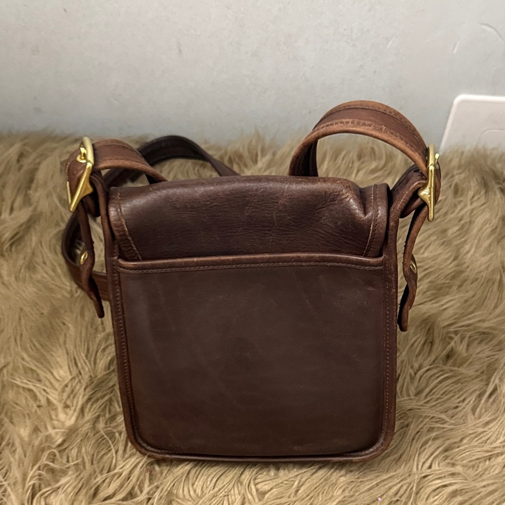 Vintage Coach 9145 Legacy Studio Flap Classic Brown Leather Shoulder Bag small - Picture 3 of 7